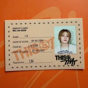 STRAY KIDS I.N. This & That ID Card